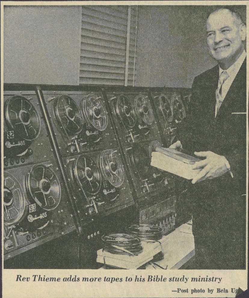 Image 1 - Copyright R. B. Thieme, Jr., Bible Ministries